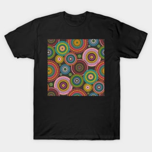 Circles Geometric multi coloured T-Shirt